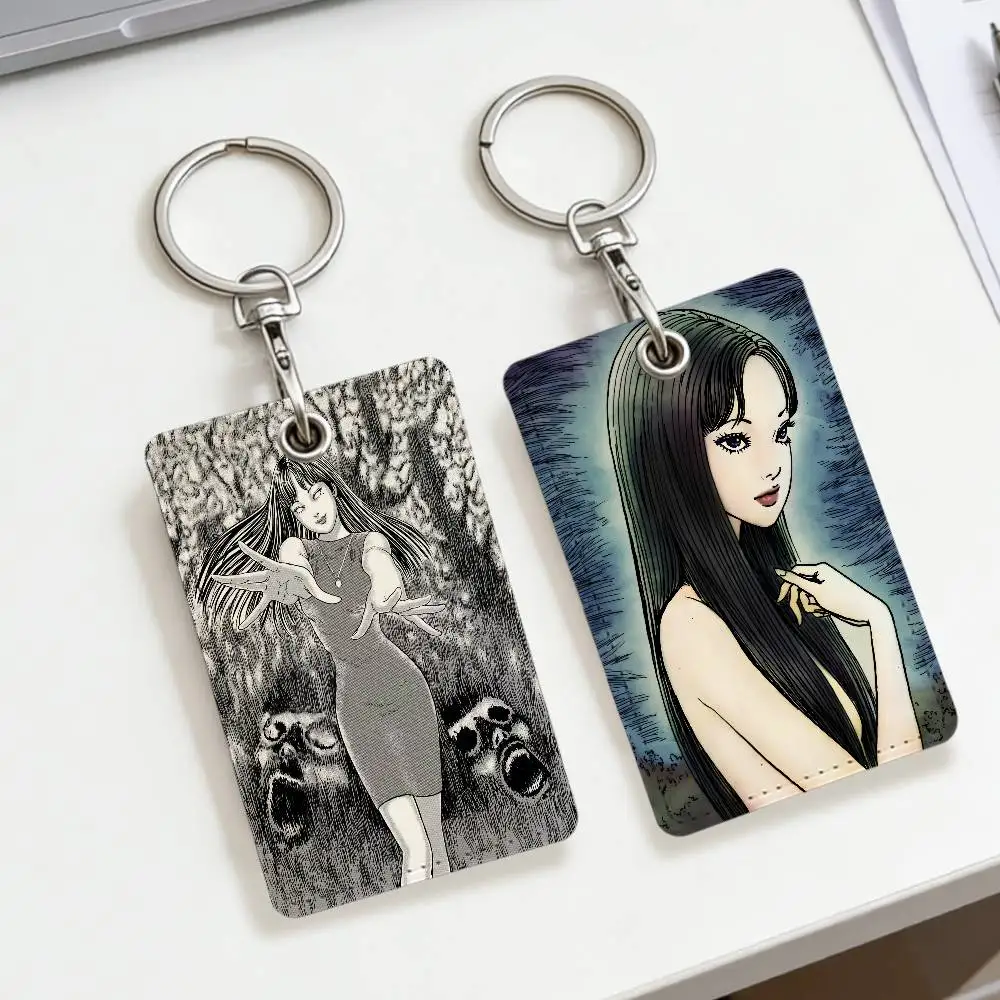재미있는 T-Tomie Kawakami 카드 홀더은 은행 카드, 지하철, 버스 카드, 액세스 카드에 적합합니다. 키체인이 있는 보호 케이스
