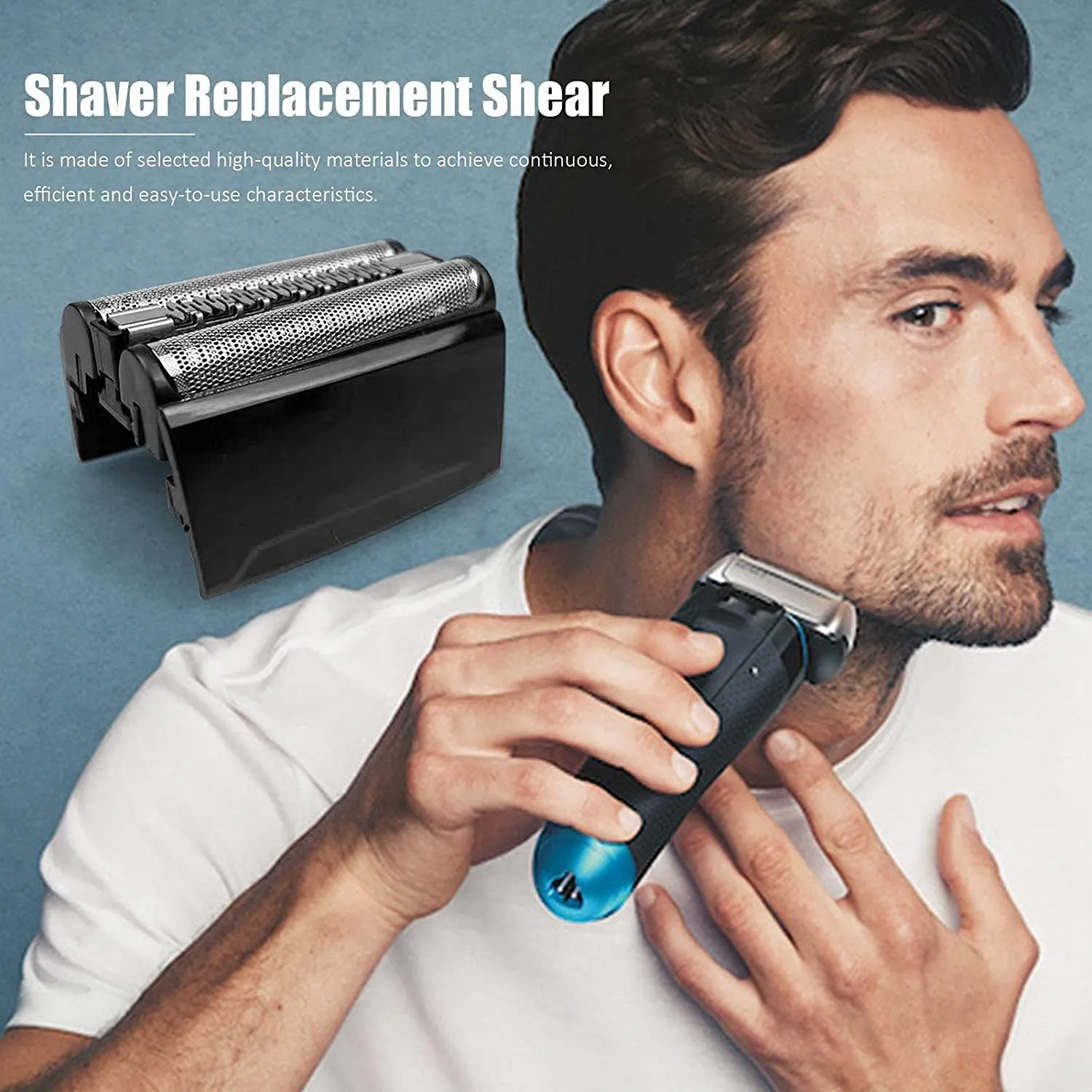 

Replacement Shaver Foil&Cutter Head for Braun 52B Series 5 5020S, 5030,5030S,5040S,5050,5050CC,5070,5070Cc,5090CC,5748