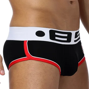 Sexy Men's Underwear Fashion Cotton Briefs Comfortable Male Jockstrap Under Wear Underpants for Men 0850 1