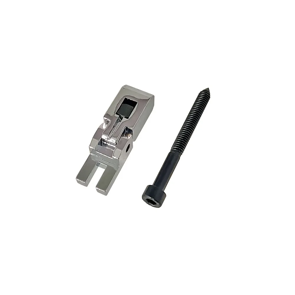 6 Stück E-Gitarre Doppelverriegelungssystem Locked String Sättel Tremolo Brücke Schwarz/Chrom/Gold – Detail 18