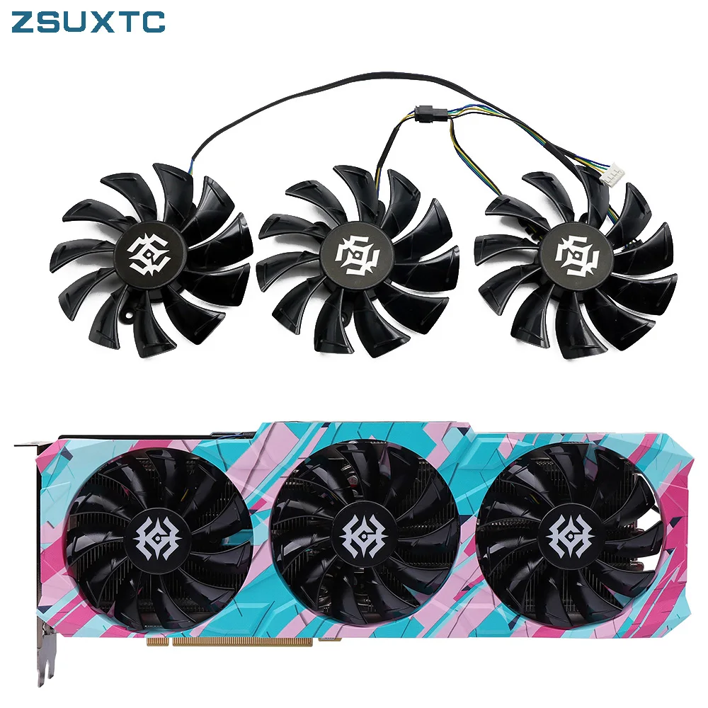 Ga92S2U 0.46A Ventole Di Raffreddamento Rtx3080 Per Zotac Geforce Rtx 3090 3080 3070 3060 Ti X-Gaming Ventola Di Raffreddamento Della Scheda Grafica