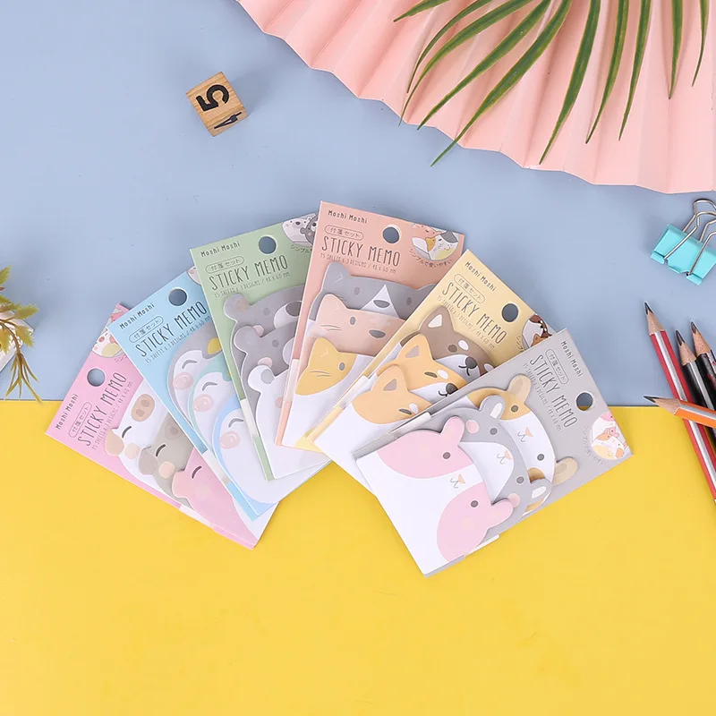 Adhesive Kawaii Animals Pig Sticky Notes 1-6 pcs