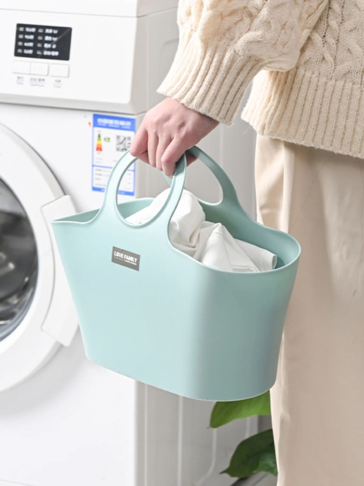 Soft Plastic Handheld Basket Bathing Batoom Storage Basket Women's Bathing Accories Blue Storage Basket Frame Bath Basket