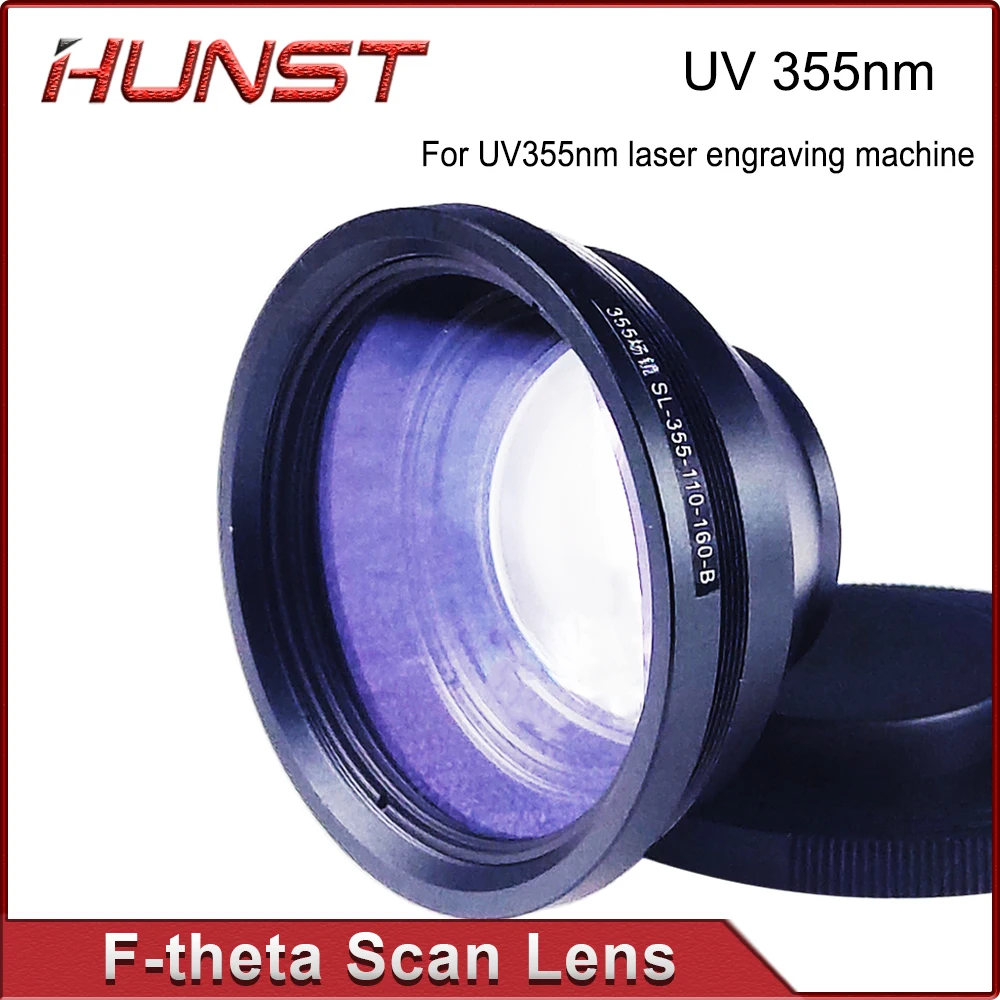 HUNST F-theta 투시 필드 렌즈, UV 레이저 마킹 기계 부품용, 355nm, 110x110-300x300mm