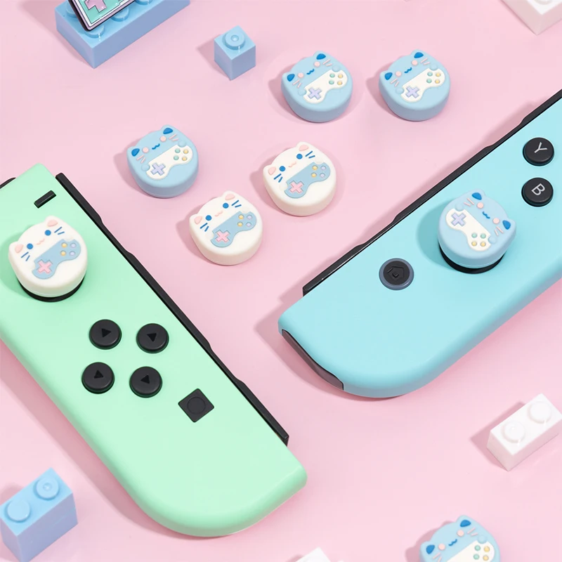 4 Pz/Set Sigillo Lontra Levetta Levetta Joystick Coperchio Protettivo Per Nintendo Switch Ns Lite Joycon Controller Custodia A Levetta