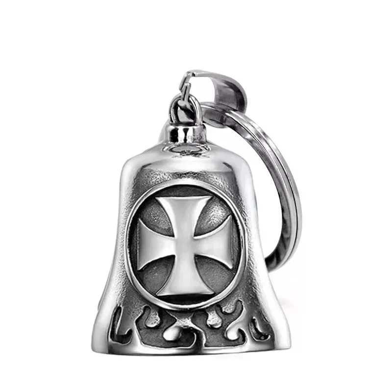 Lion King Pendant and Keychain with Uniquely Carved Bell - Retro Design