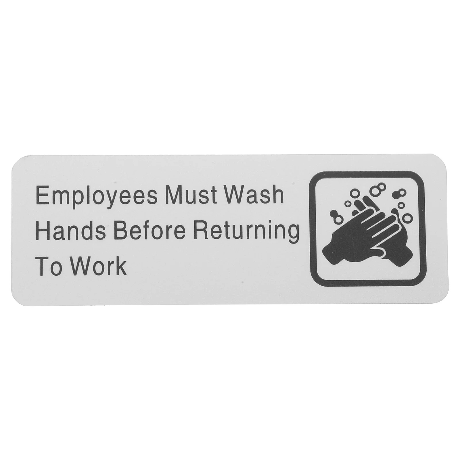 

Employees Must Wash Hands Sign Aluminum Alloy Sign Informative Sign for Business