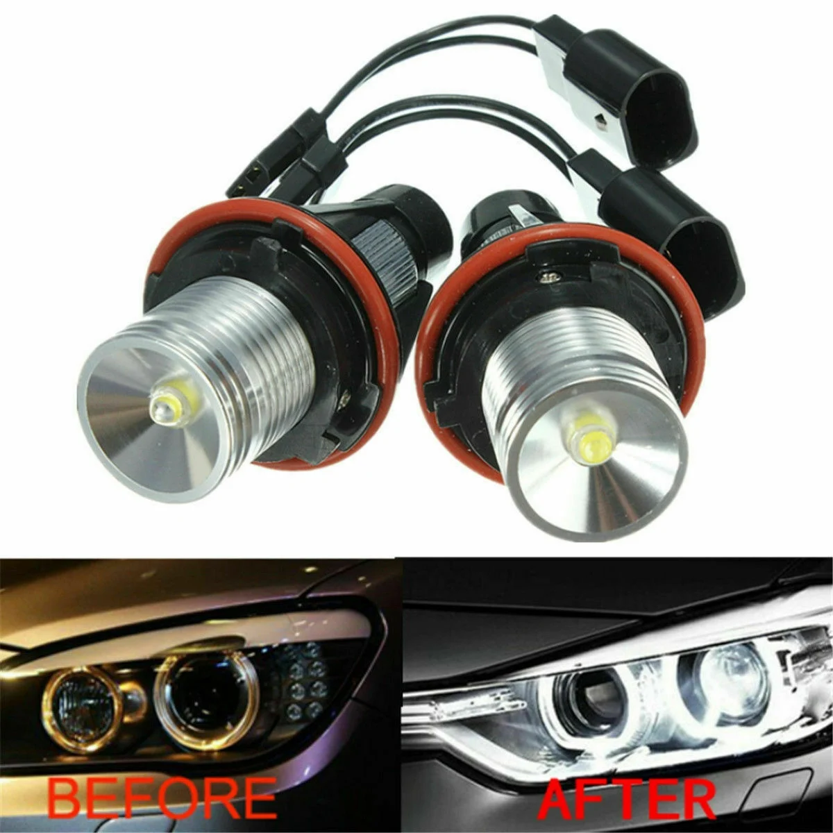 8000K  LED   Ŀ Ϸ , E39 E53 E60 E63 E64 E66 E87 5 6 7 X3 X5 , 1 