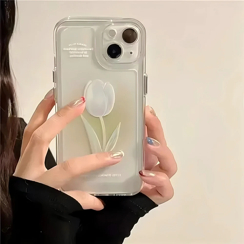 Tulip Luxury Soft Transparent TPU Phone Case