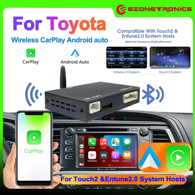 OEM Screen Upgrade Decoder Box MuItimedia Interface Wireless CarPlay Android Auto Retrofit Kit for Toyota Touch2&Entune 2 System