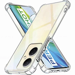 Enhanced Shockproof Silicone Protection Clear Case for Vivo V29 Lite 5G (Clear)