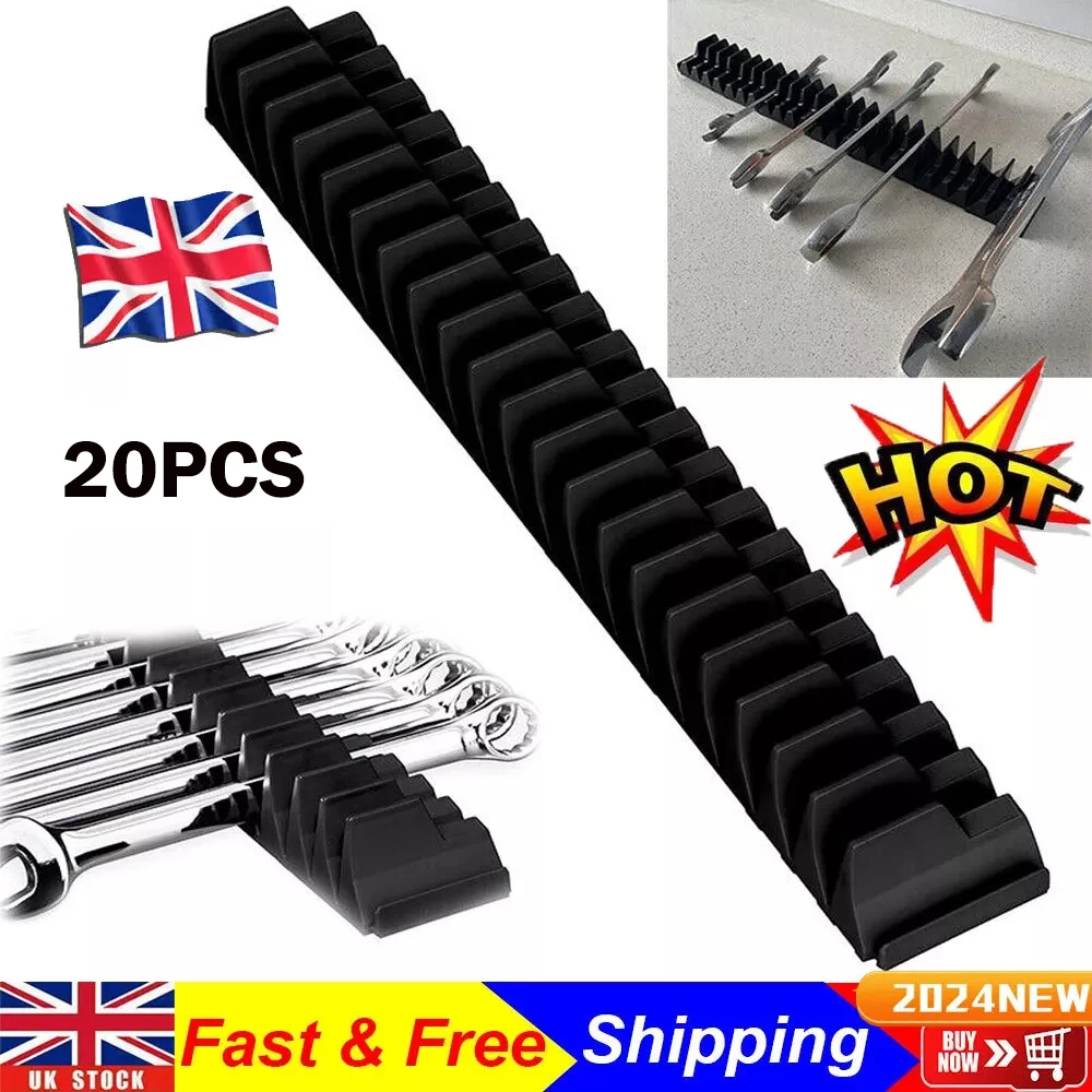 20 Magnetic Organizer Portable Tool Storage Shelf Practical Wrench UK: 3 - 5 Days Free Delivery only UK