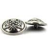 10PCs Metal Sewing Buttons Scrapbooking Round Single Hole Skull Head Pattern 15mm 20mm Dia. Costura Botones decorate 1