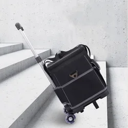 1680D Oxford Cloth Tools Bag Drawbar Tools Electrician Bag Multifunctional Waterproof Wear-resisting Electrician Toolbags