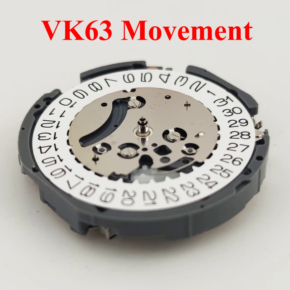 VK63 Quartz Watch Movement Date 3 o'clock Chronograph For VK63 Movement Watches Repair Tool quartz watch movement
