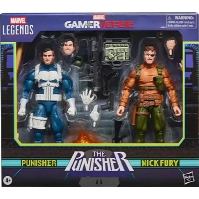 【재고 있음】Marvel Legends Game Universe Punisher & Nick Fury 세트 피규어 액션 피규어 애니메이션 모델 장난감 컬렉션 선물