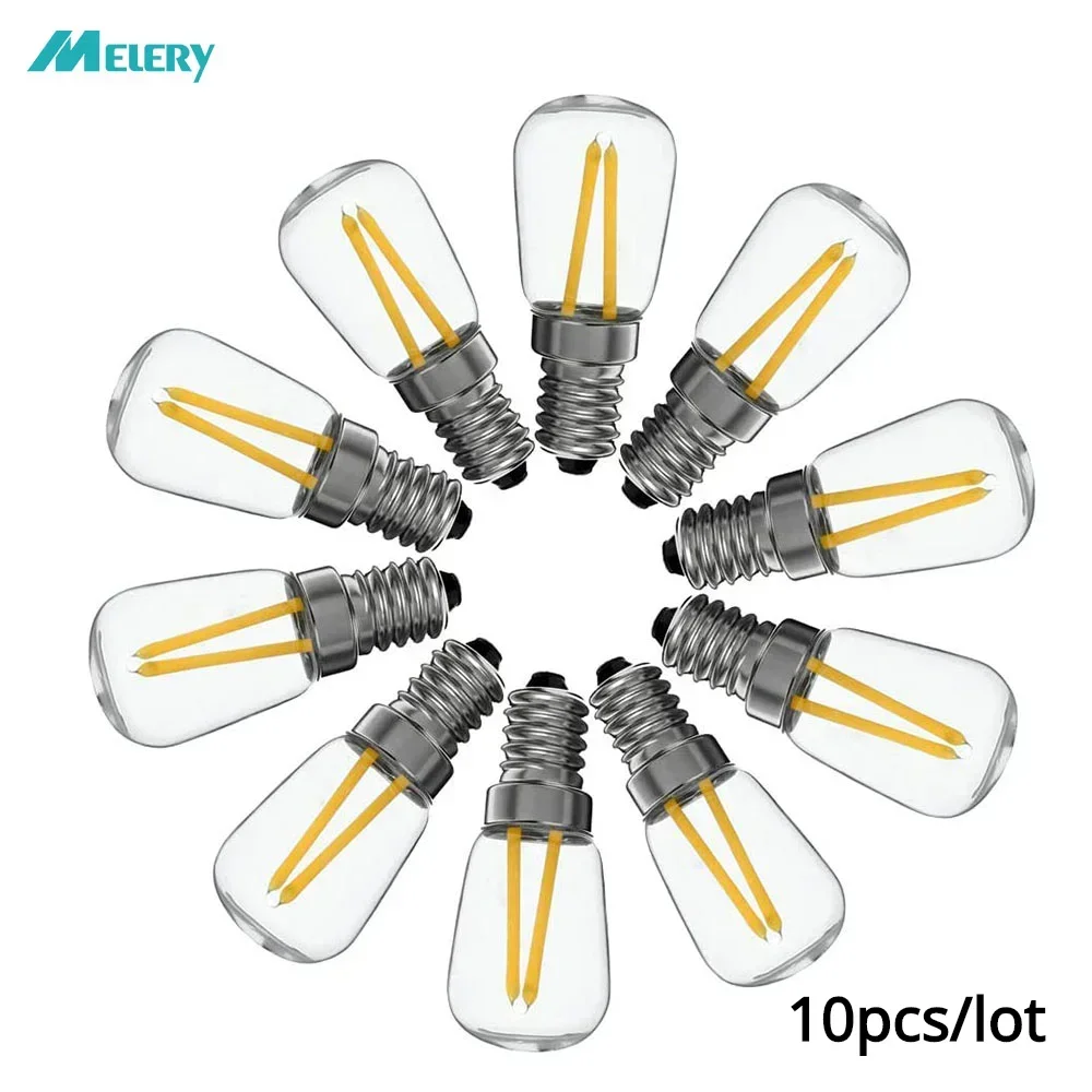Lampadina Led E12 2W Equivalente 25W Lampada Frigo Bianco Caldo 3000K Luce Diurna 5700K Edsion Vite Luce 220V Illuminazione Domestica Confezione Da 10