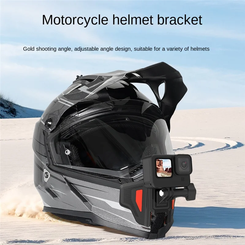 헤드 마운트 헬멧 카메라, 오토바이 고프로 히어로 11 10 9 8 DJI 인스타 360 원 X3 X2 헬멧 휴대폰 마운트
