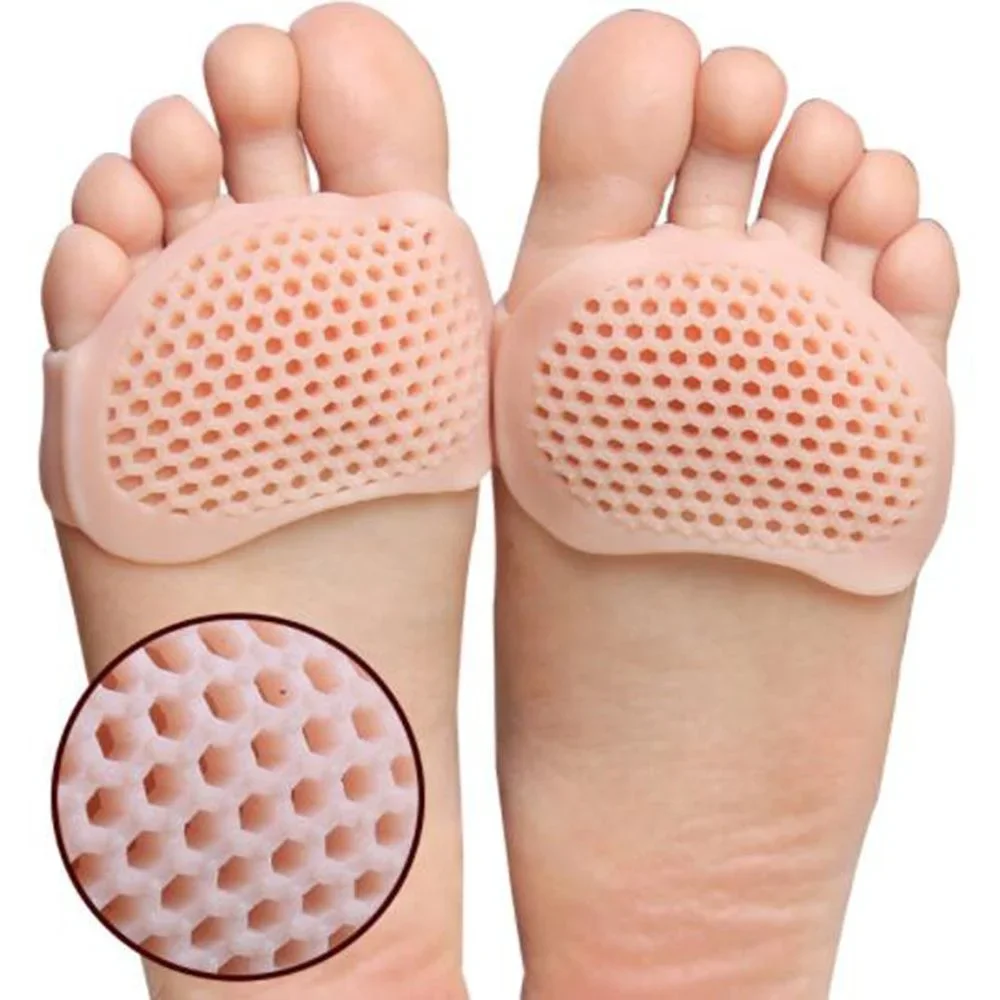 2pcs Silicone Metatarsal Pads Toe Separator Pain Relief Foot Pads Orthotics Foot Massage Insoles Forefoot Socks Foot Care Tool kids cotton orthotics insoles children orthopedic breathable flat foot arch support insert sport shoes running care pad