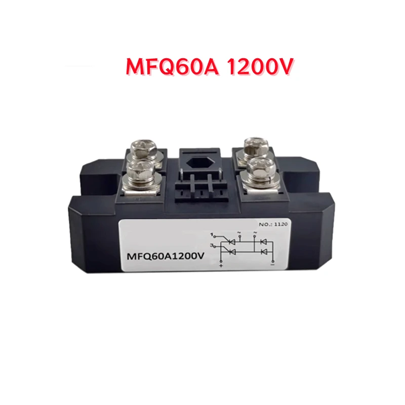 MFQ100A1600V 100-16 MFQ60A 100A 600V 1200V 1600V einphasiges halbgesteuertes Gleichrichterbrückenmodul – Detail 3