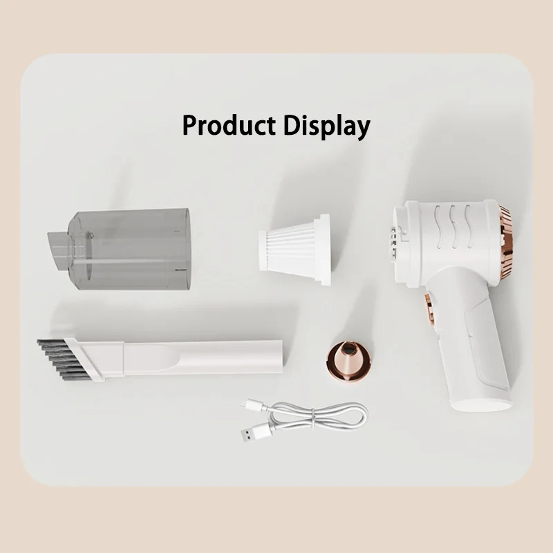 Small Multifunctional Vacuum Cleaner Wireless Charging Suction And Blow Integrated Strong Power Vacuum Cleaner For Car And Home