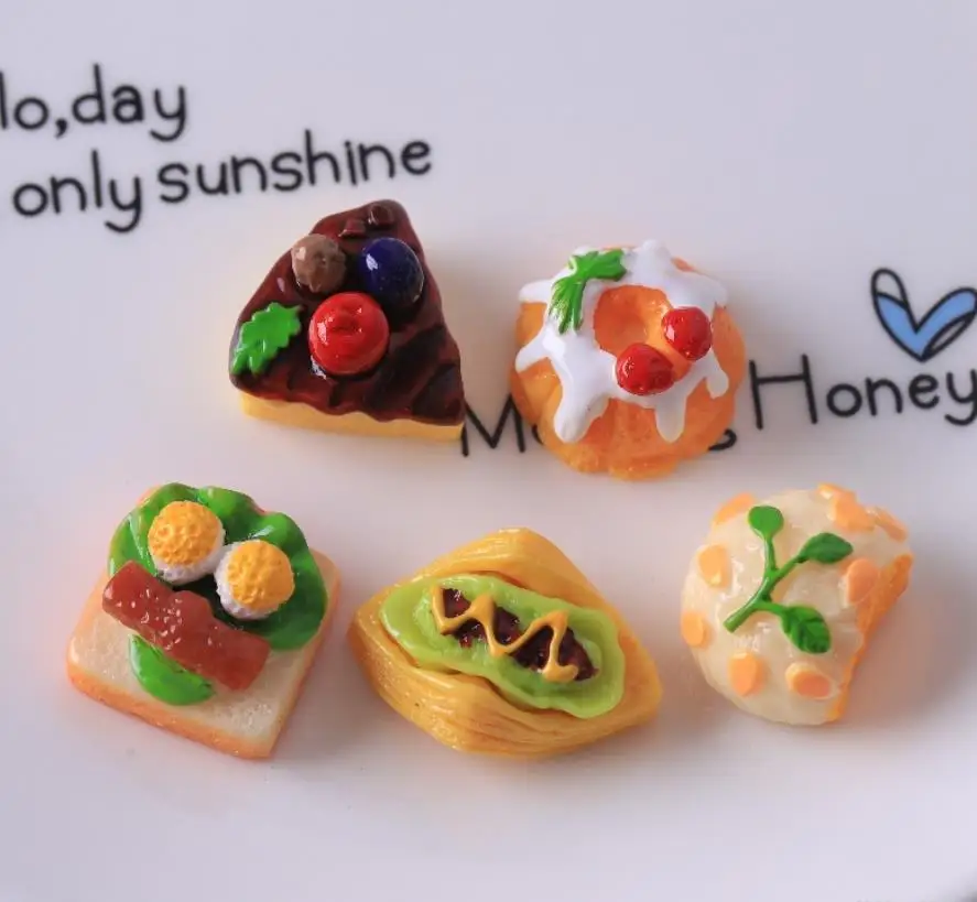 

100 шт. кавайные полимерные строительные кабошоны для торта с плоским основанием для рукоделия скрапбукинга кукольного дома кухонные аксессуары для декора