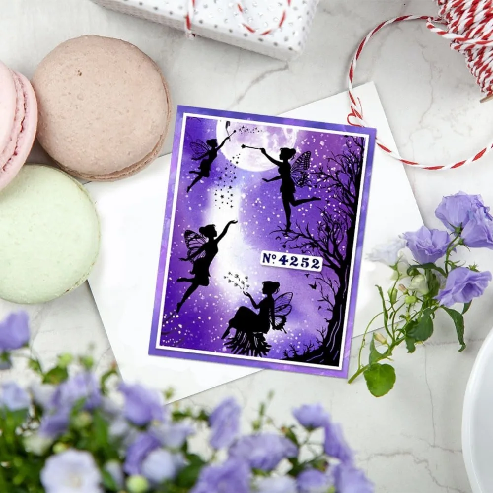 Fairy Clear Stamps for DIY Scrapbooking Flowers Tree Silicone Stamp Seals 1PC For Cards Making Photo Album clear stamps clear rubber stamps
