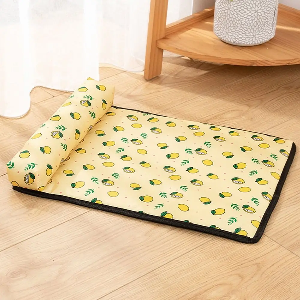 Portable Ice Silk Dogs Mat Pad Pet Supplies Keep Cooling Pet Cat Cooling Mat Anti-slip Soft Dog Crate Sleep Bed Outdoor
