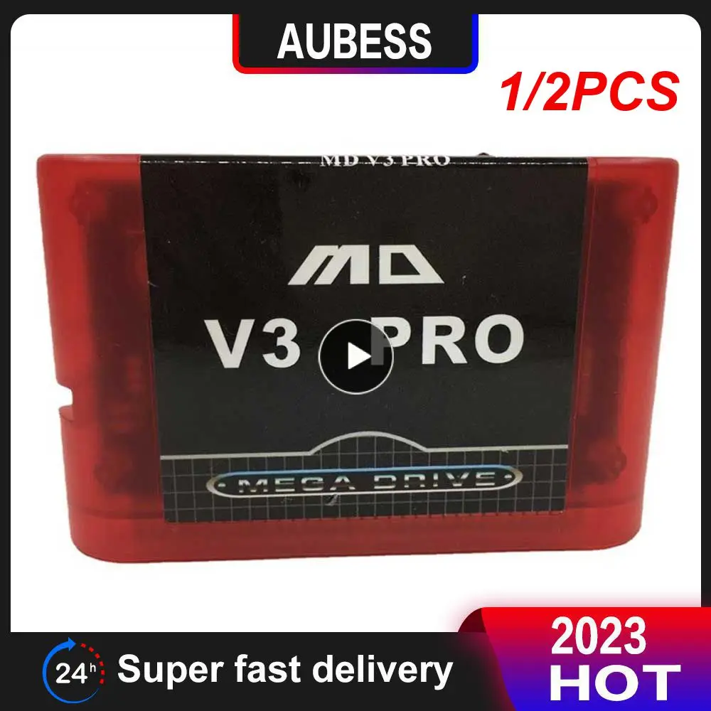 

1/2PCS Transparent blueEDMDS V3 Updated 1277 in 1 Game Cartridge for USA/ Japan /European SEGA GENESIS Mega Drive MegaDrive