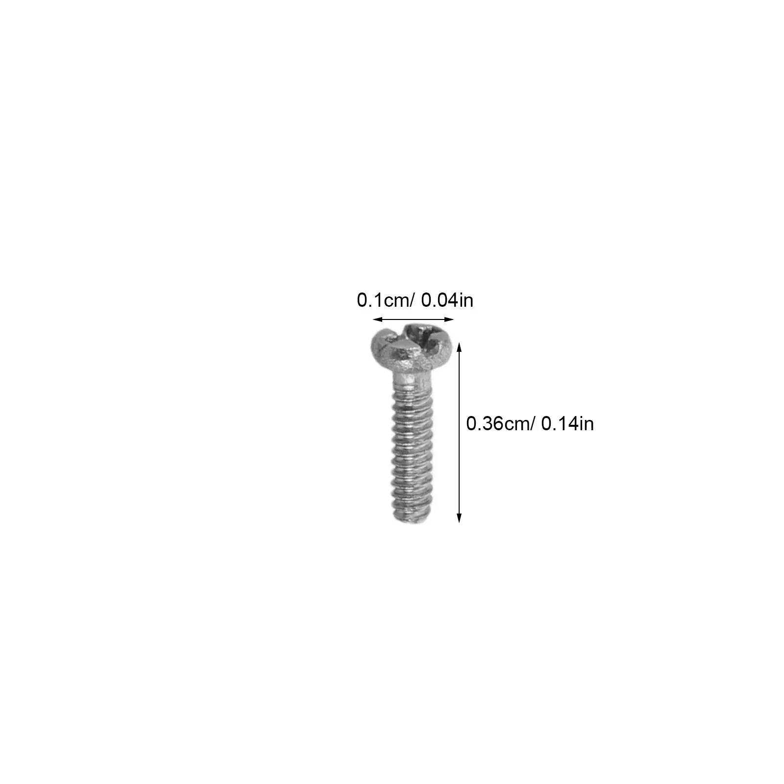 200Pcs 안경 수리 나사 코 패드 나사 1.0x3.6mm 선글라스 독서 안경 키트 용 안경 교체 부품