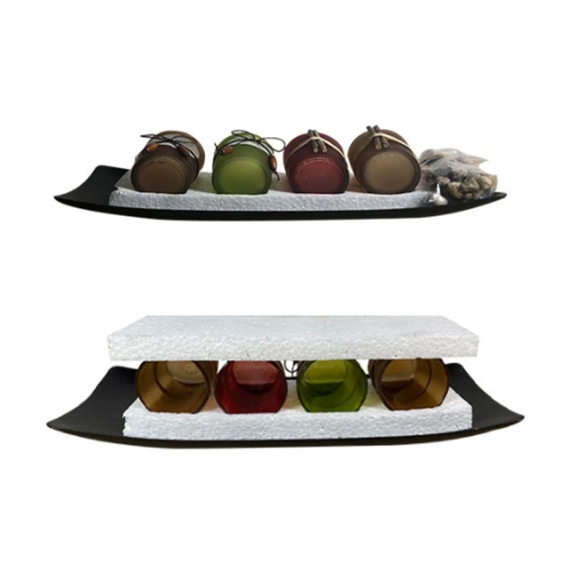 

Holders Set for Bathroom Decorations Candles Tray Centerpieces for Dining Room Living Room Home Coffee Table Decor