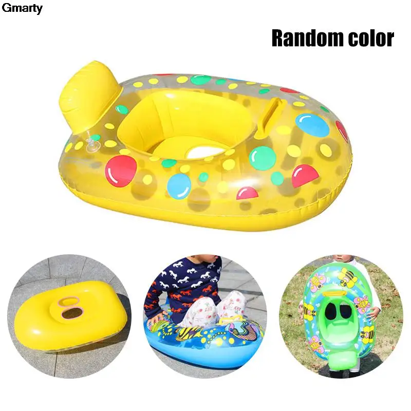 

Inflatable Swimming Rings Baby Water Play Games Seat Float Boat Child Swim Ring Accessories Water Fun Pool Toys