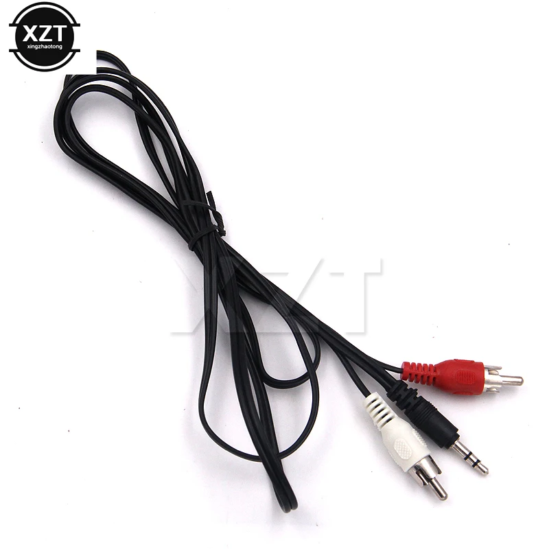 

1.2M 3.5mm Jack to 2 RCA Audio Cables Stereo 3.5 mm Male to RCA Male Coaxial Aux Cable For Laptop TV DVD Amplifier Mp3 Speakers