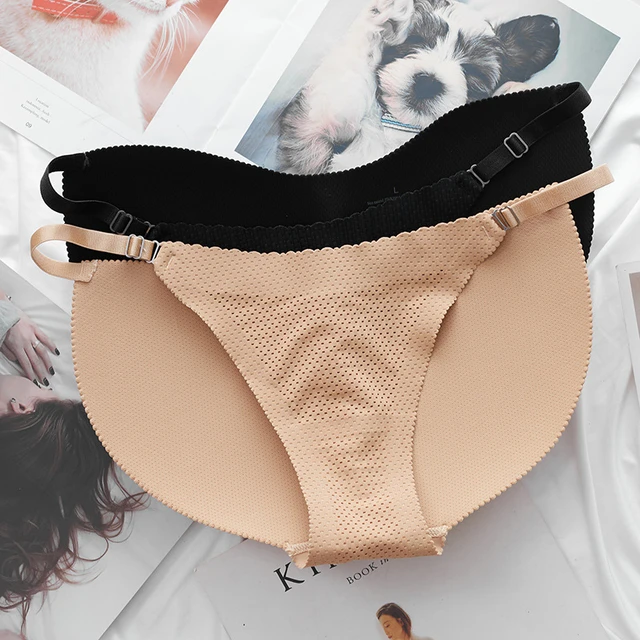 Boxer rembourré pour homme, sous-vêtement rehausseur de fesses saillantes,  culotte de contrôle du corps - AliExpress