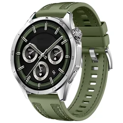 Premium Silicone Nylon Composite Strap - 22mm Bracelet Band - OPPO Watch X2 (01 Spruce Green)
