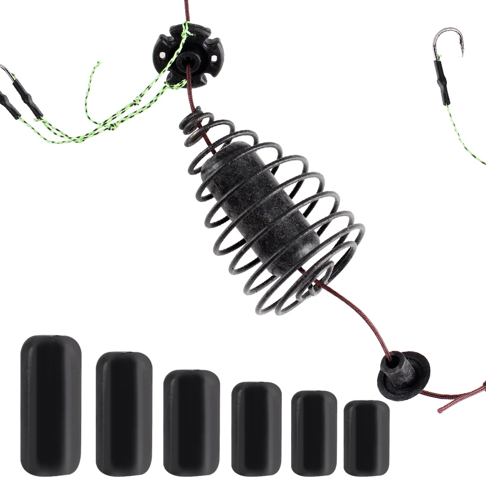 FISH KING 30-80g Haken aus hochkohlenstoffhaltigem Stahl mit Widerhaken, Metallfutterkorb, Karpfenköder, Käfig, Schnur, Gruppe, sinkender Kunstköder_voghion.com
