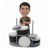 Customized Bobblehead Doll,Drum Player Enthusiast Custom Band Drummer Handmade Personalized Sculpture Gifts for Men 1