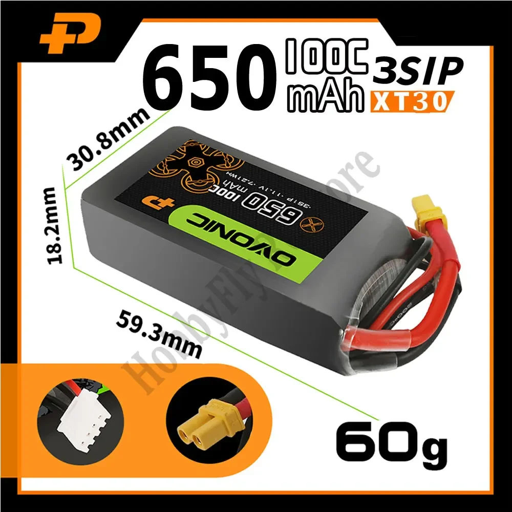 OYONIC 450mAh 100C 4S XT30バッテリー4個 OYONIC 450mAh 100C 4S XT30バッテリー4個 Ovonic 14.8V 4S 450mAh