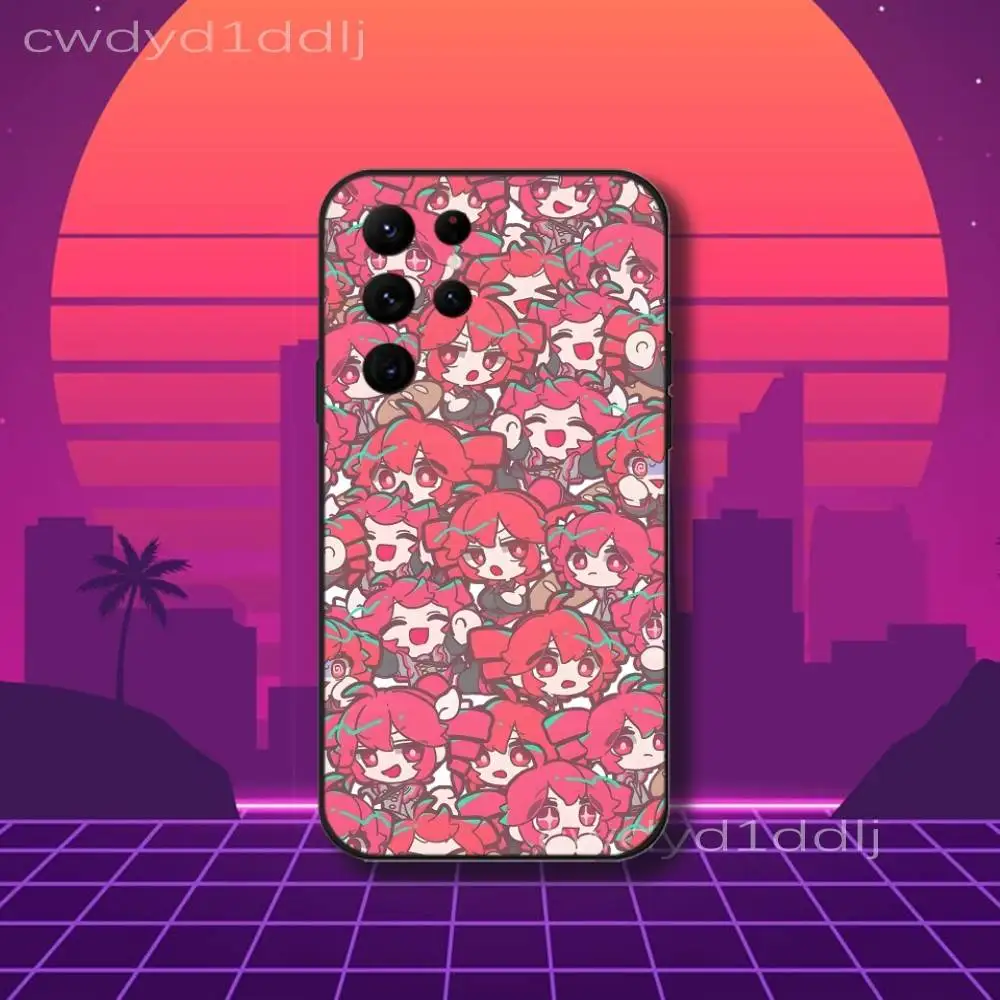 K-Kasane T-Teto Black Shockproof Silicone Phone Case