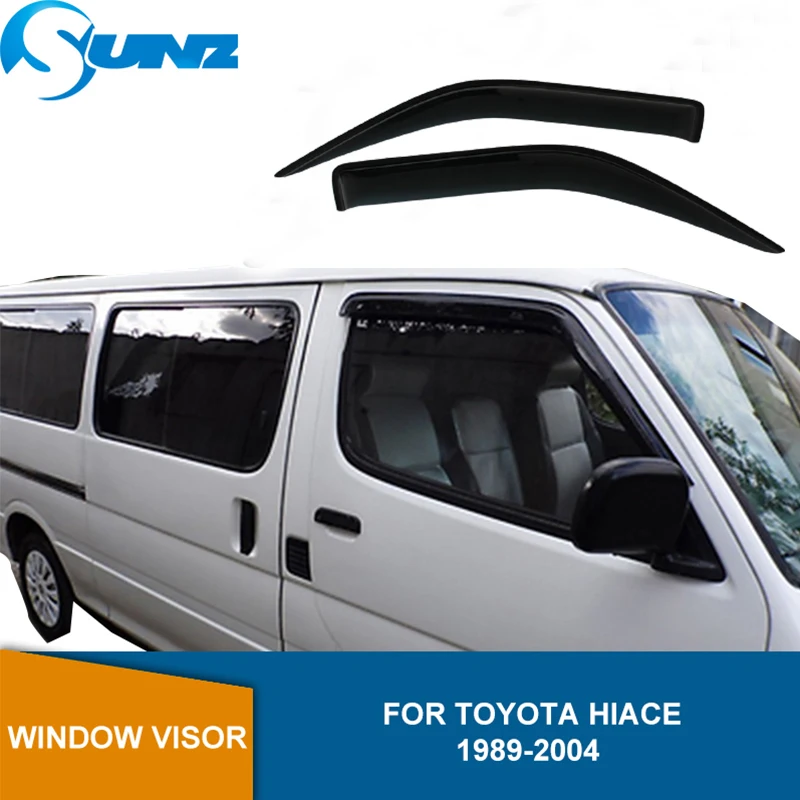 Side Wind Deflector For Toyota Hiace 1989-2000 2001 2002 2003 2004 Black Window Visor Vent Shades Sun Rain Guards SUNZ | Автомобили и