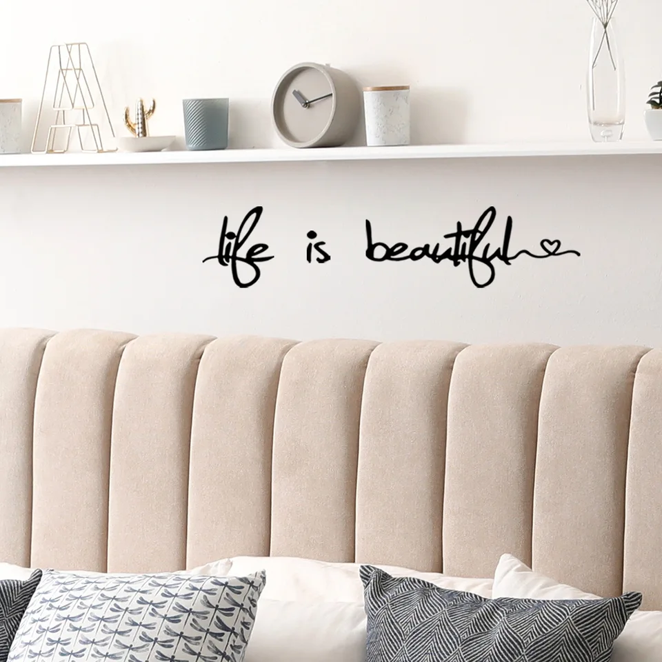 Autocollants Muraux « Welcome Home » Avec Citations Artistiques