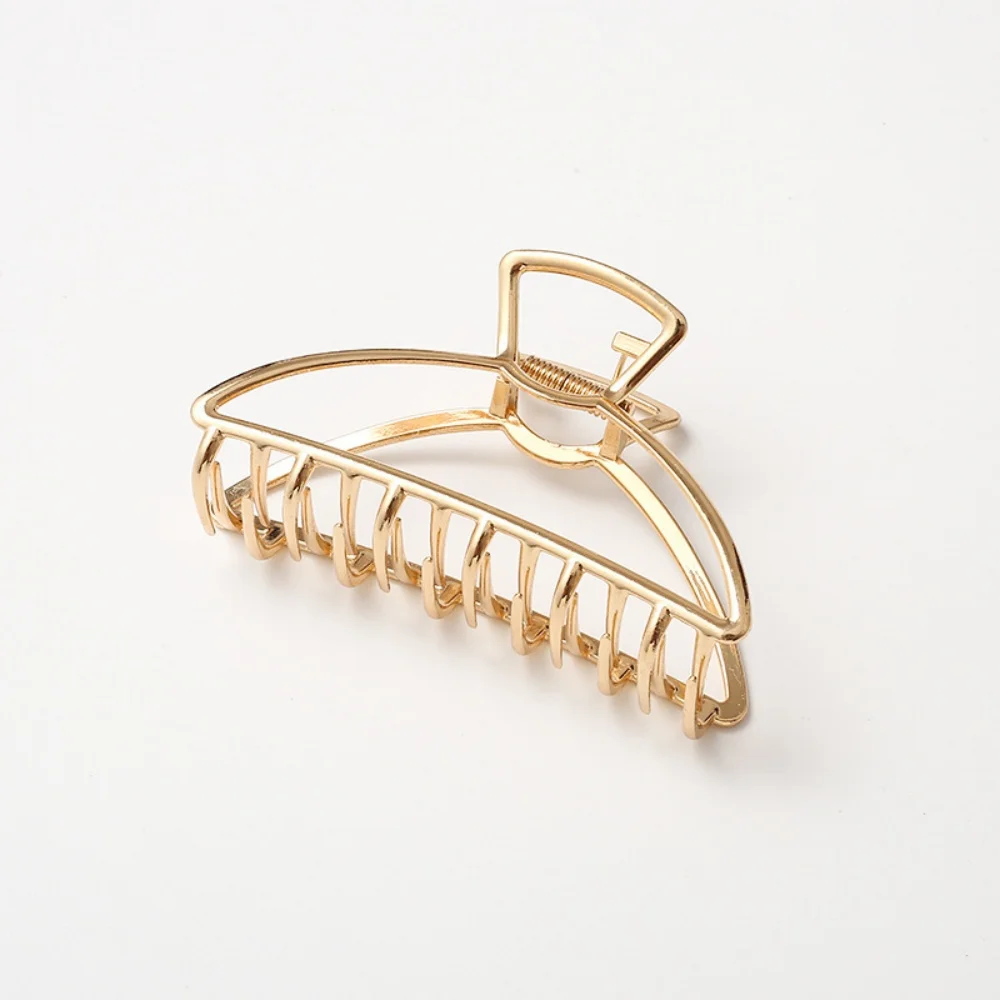 Neue Frauen Elegante Geometrische Bogen Haar Krallen Vintage Einfache Haar Clip Greifen Große Metall Haarnadeln Barrettes Mode Haar Zubehör – Detail 13