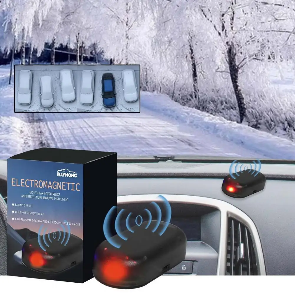 Car Antifreeze Device 2Pcs Antifreeze Car Instrument Car window glass anti-ice and snow remover winter electromagnetic interference antifreeze device