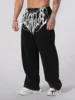 2025 YOUNGLA New American-style men's sports pants jogging muscle fitness casual pants loose straight-leg pants