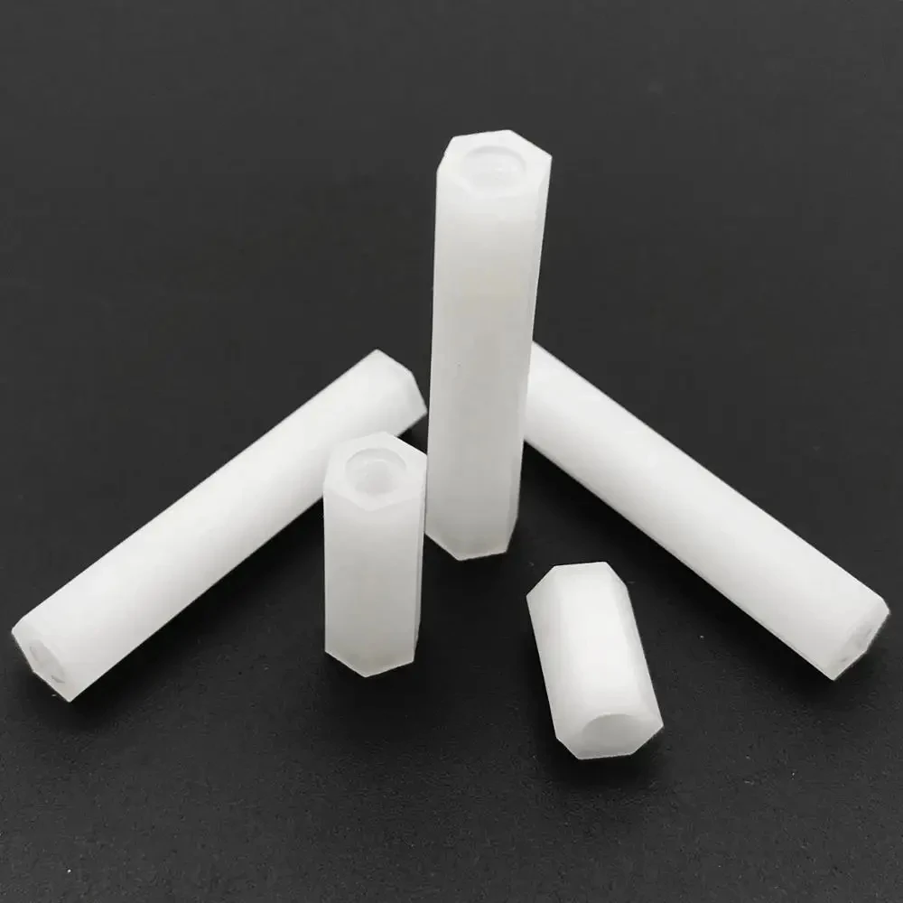 thumbnail image 1 of 50pcs M2 M2.5 M3 M4 White Nylon Plastic Hex Standoff Hexagon Pillar Male Female Spacer Phillips Bolt For PCB Board Motherboard, 1 of 5