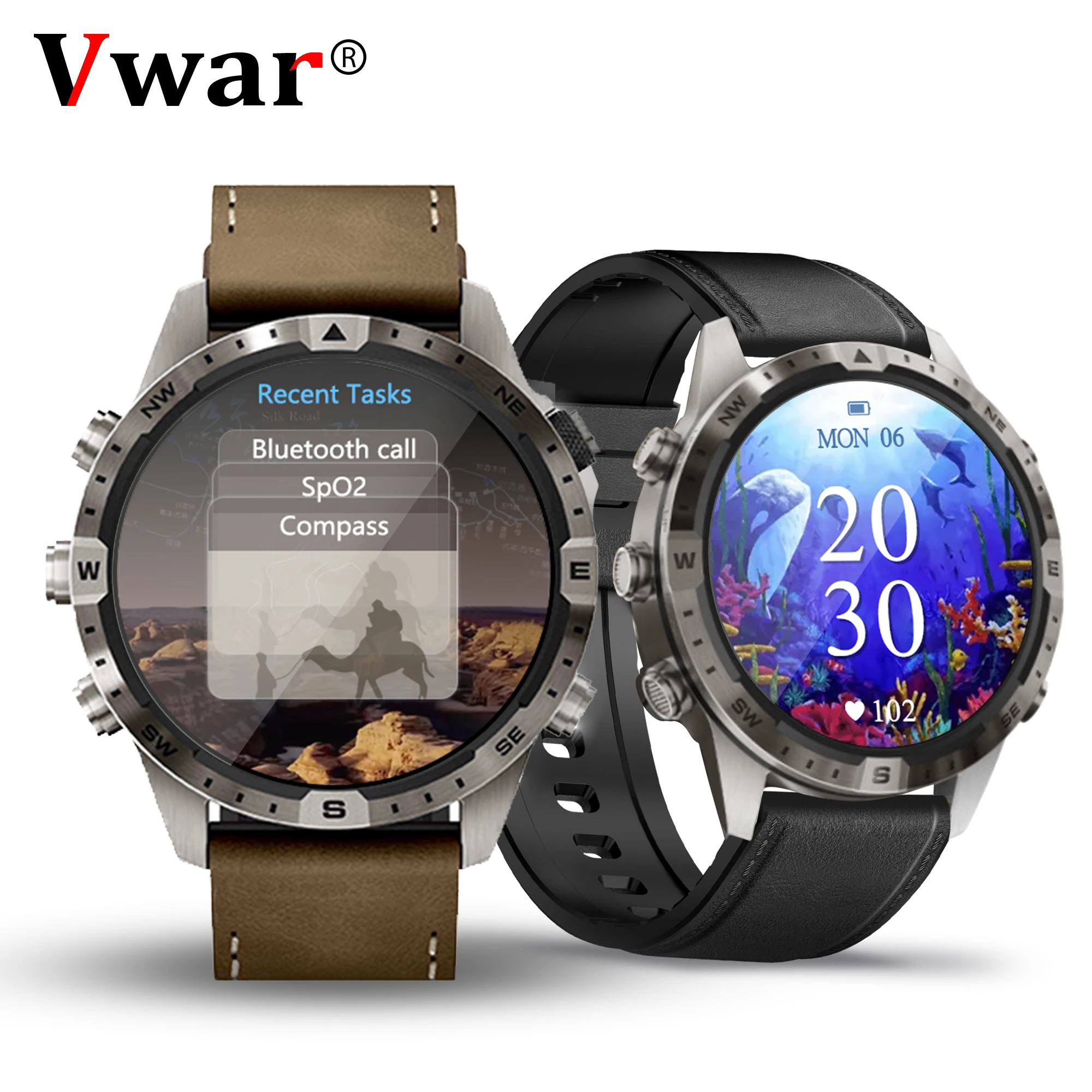 2023 Marq Smart Watch Blood Suger Compass 1.6 "Screen Men Smartwatch Bluetooth Call 100 + Modalità Sportive Gps Route Orologi Robusti