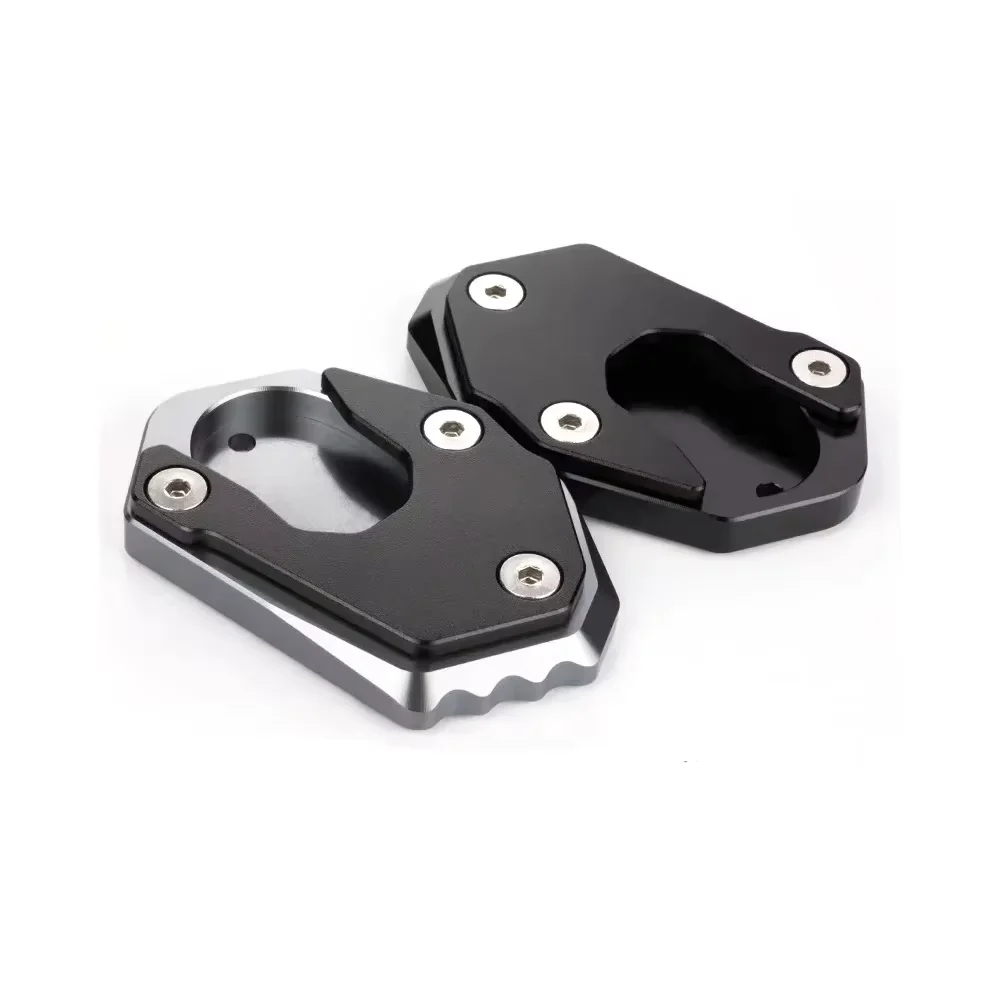 CNC Motorcycle Kickstand Foot Enlarger Side Extension Pad Stand Support Plate
