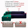 Velvet Sofa Cover Elastic Thick L Shaped Corner Sofa Cover for Living Room 1/2/3/4 Seater Stretch Cover for Sofa Couch Armchair 2