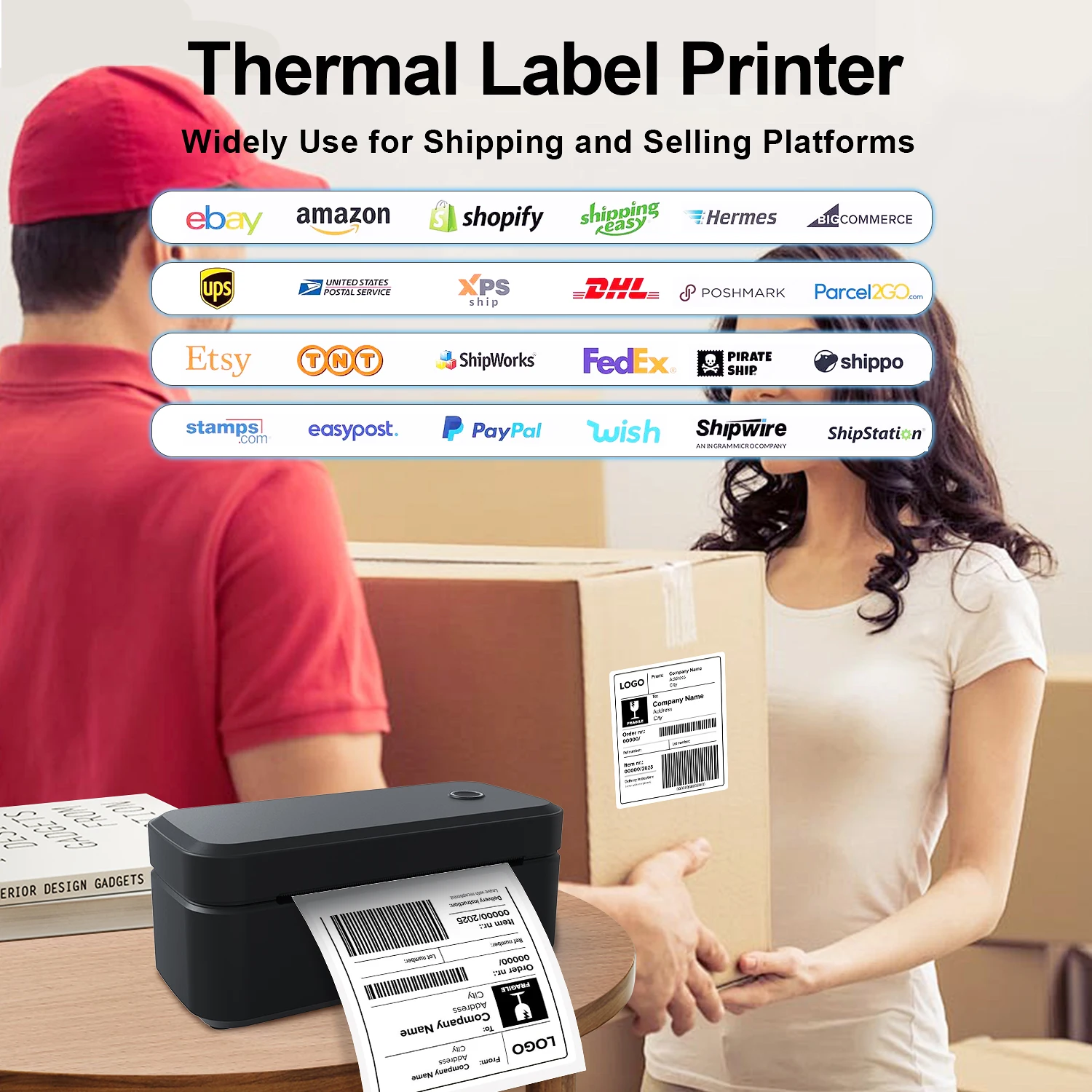 طابعة ملصقات حرارية Marklife X4 طابعة صغيرة لسطح ا...