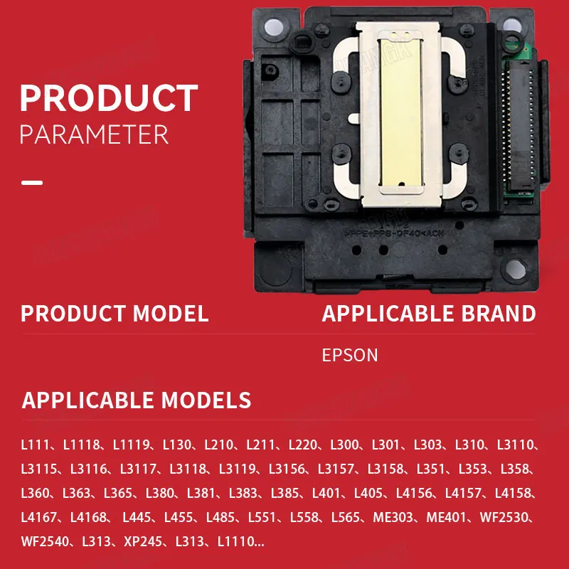 Cabezal de impresión L301 para impresora Epson, L575, L365, L375, L385, L395, L405, L475, L550, L3110, L3150, L3250, L4150, L5190, L4260